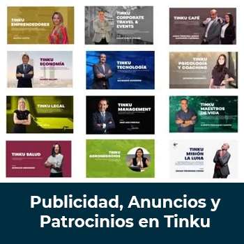 Publicidad, Anuncios y Patrocinios en Tinku